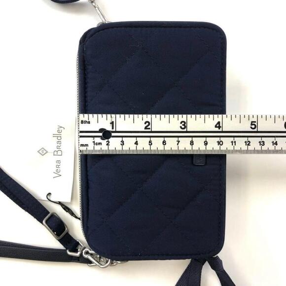 Vera Bradley navy quilted All In One RFID cross body purse - Picture 11 of 11